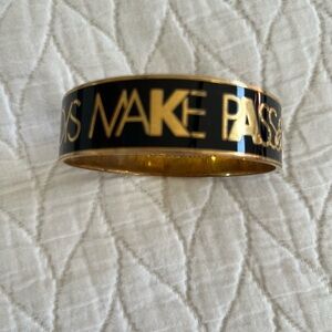 Kate Spade Black and Gold Bangle Bracelet